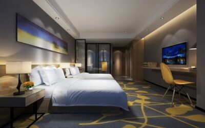 Matching Hotel Art and Wall Color
